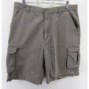 VINTAGE Oobe Shorts 34 Cargo Chino Skater Canvas Khaki Y2K Loose *